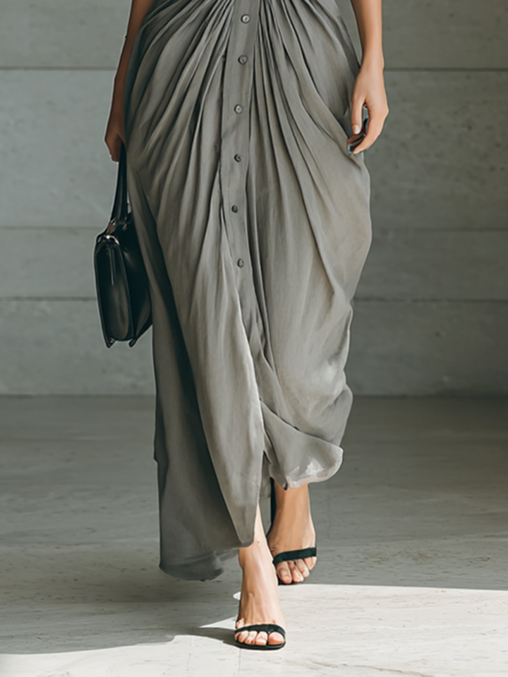 Zahara - Robe longue plissée Henri Lyon