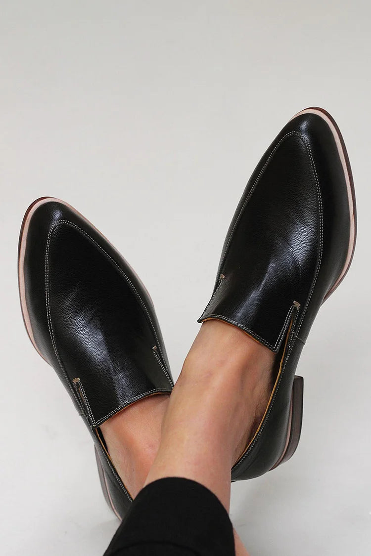 Zofia™ | Mocassin Patchwork Noir Henri Lyon