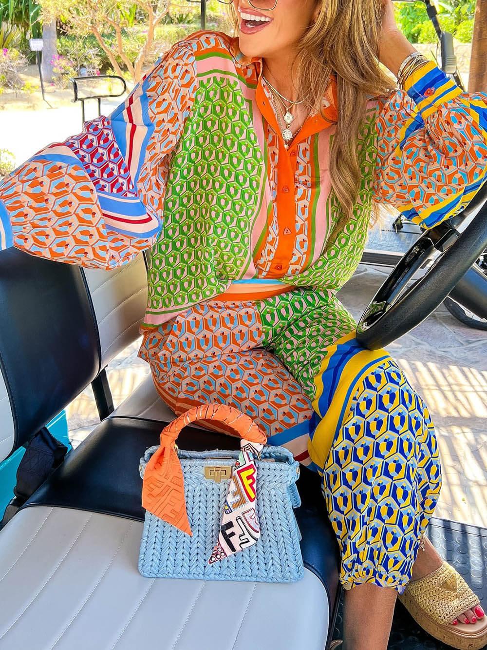 Josephine | Chemise Unique Colorée au Look Tropical Henri Lyon