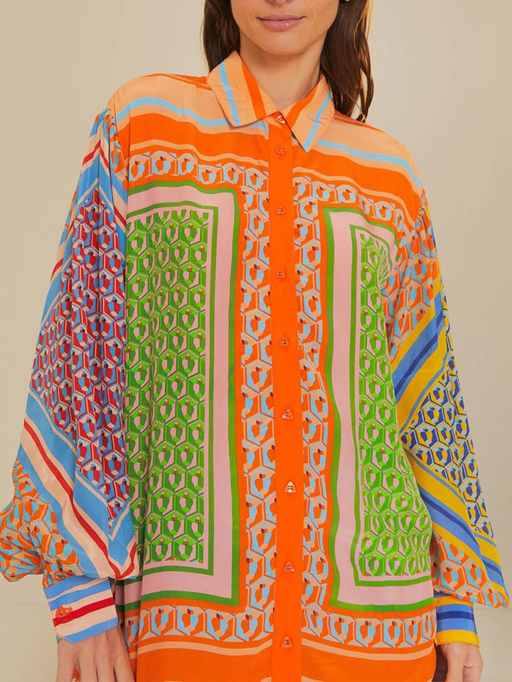 Josephine | Chemise Unique Colorée au Look Tropical Henri Lyon
