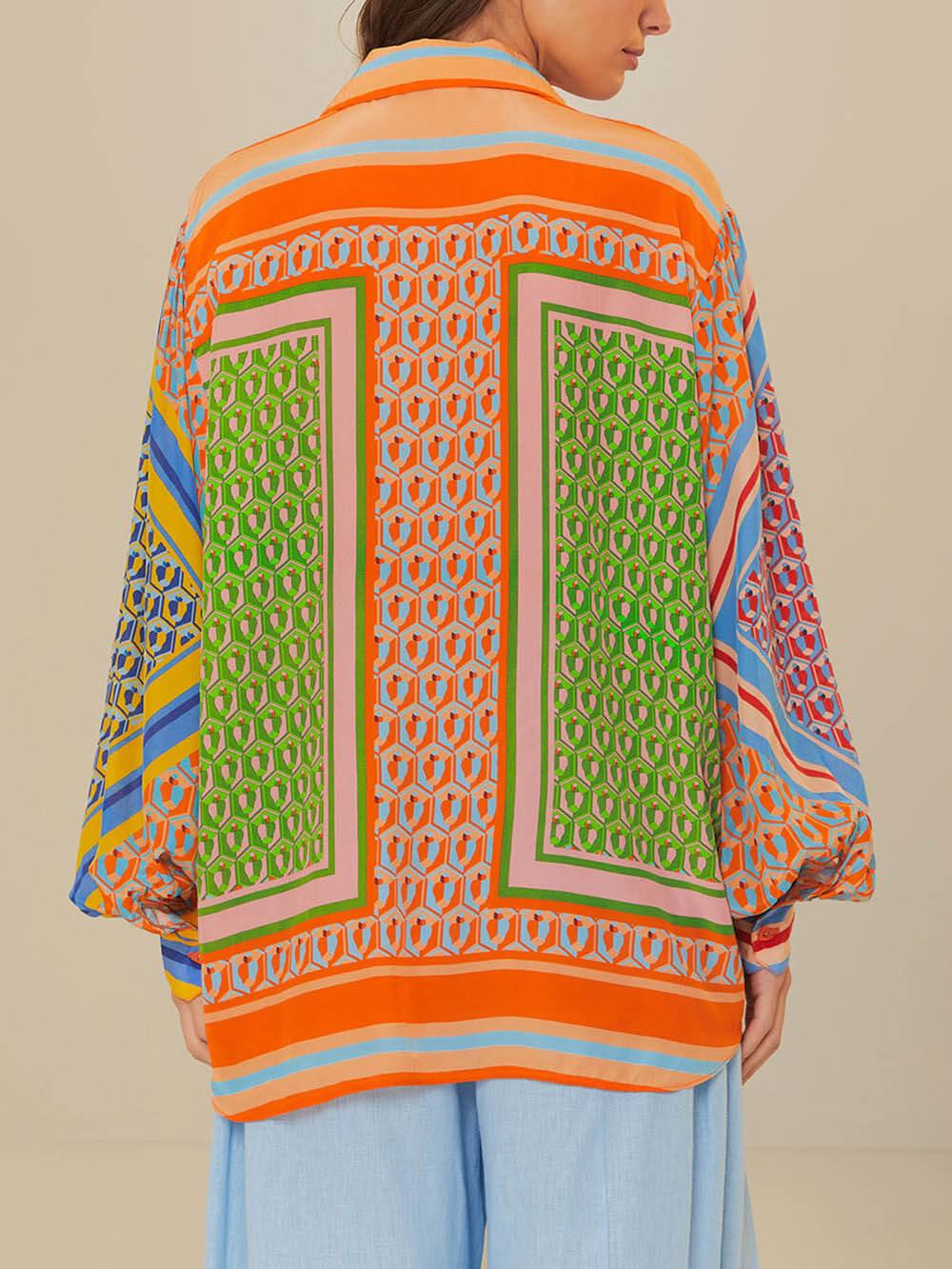 Josephine | Chemise Unique Colorée au Look Tropical Henri Lyon