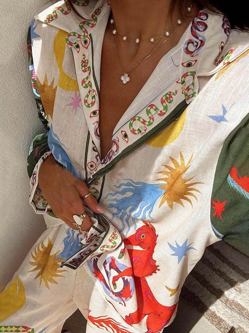 Jose | Ensemble à Manches Longues & Pantalons à Taille Élastique Henri Lyon