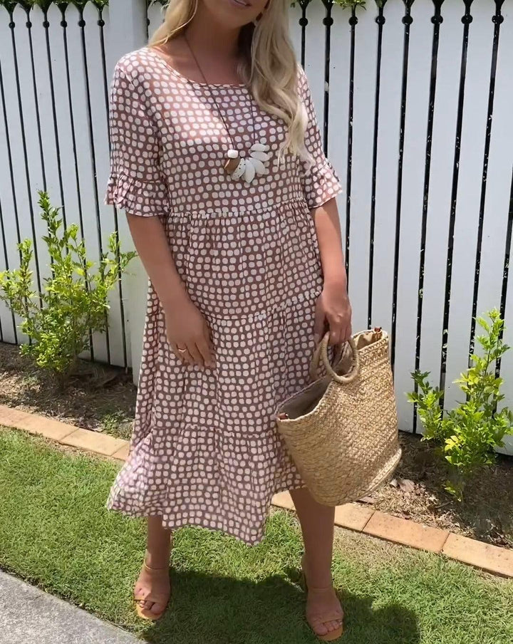 Nicola - Robe midi à manches courtes Henri Lyon
