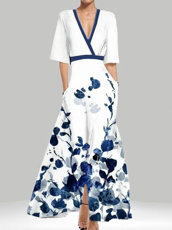 Lea | Robe Maxi Midi Élégante et Glamour Bordeaux Henri Lyon
