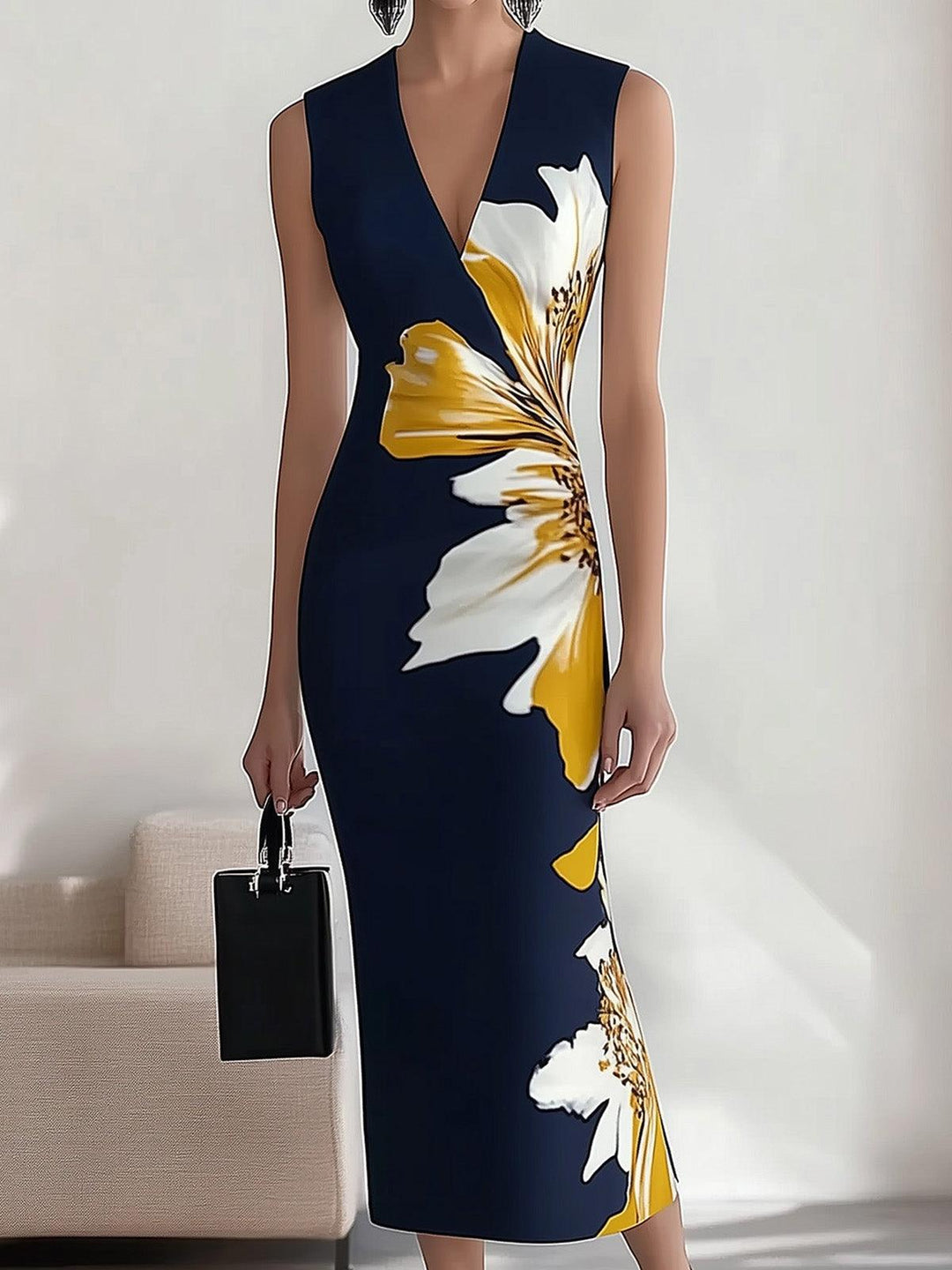 Lily | Robe Midi Élégante pour Festival Glamour de Plage Henri Lyon