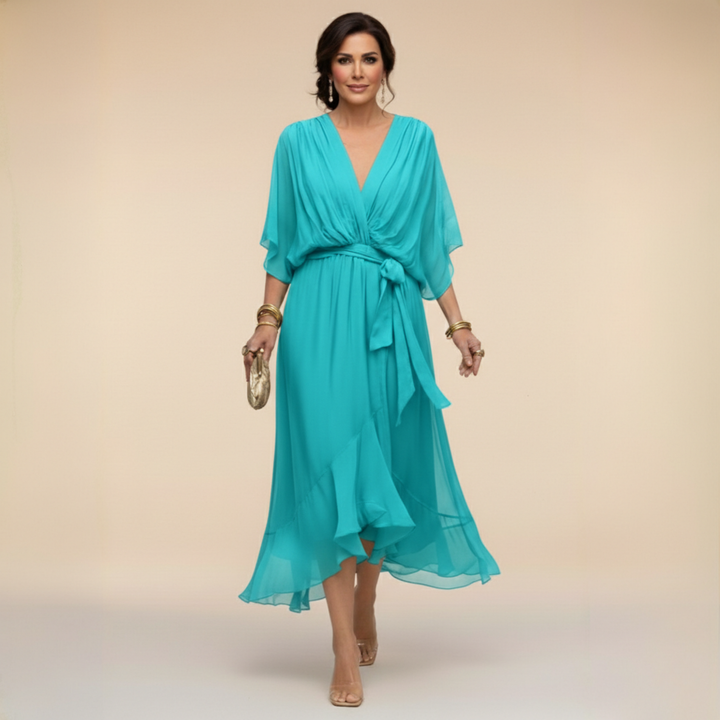 Marta | Robe légère et transparente avec décolleté en V Henri Lyon