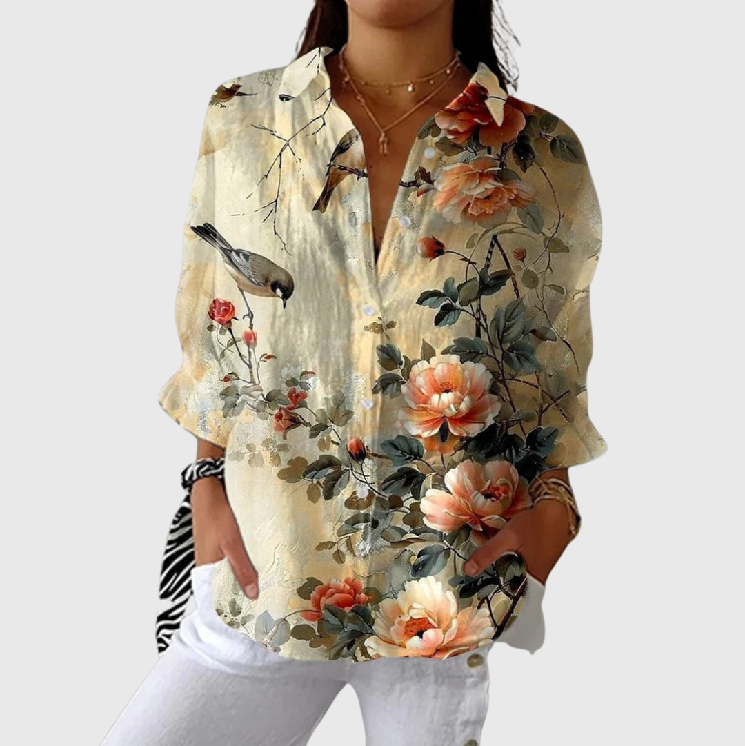 Blouse imprimée légère et colorée Henri Lyon