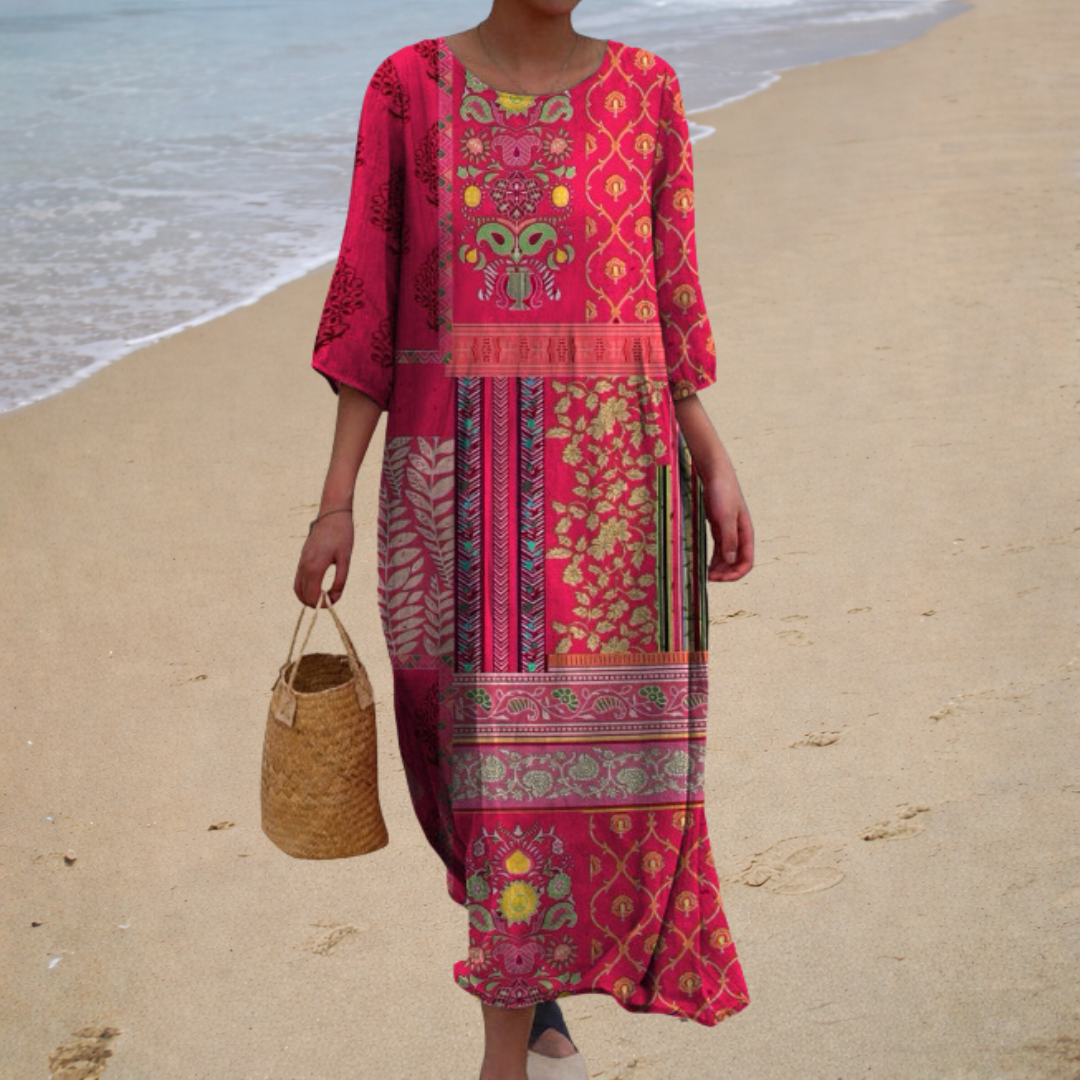 Robe longue fluide chic et confortable Henri Lyon