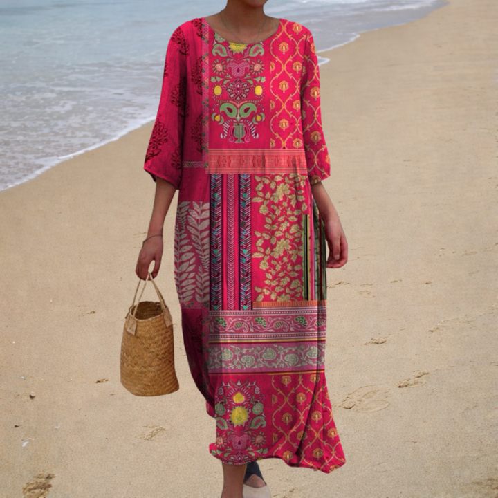 Robe longue fluide chic et confortable Henri Lyon