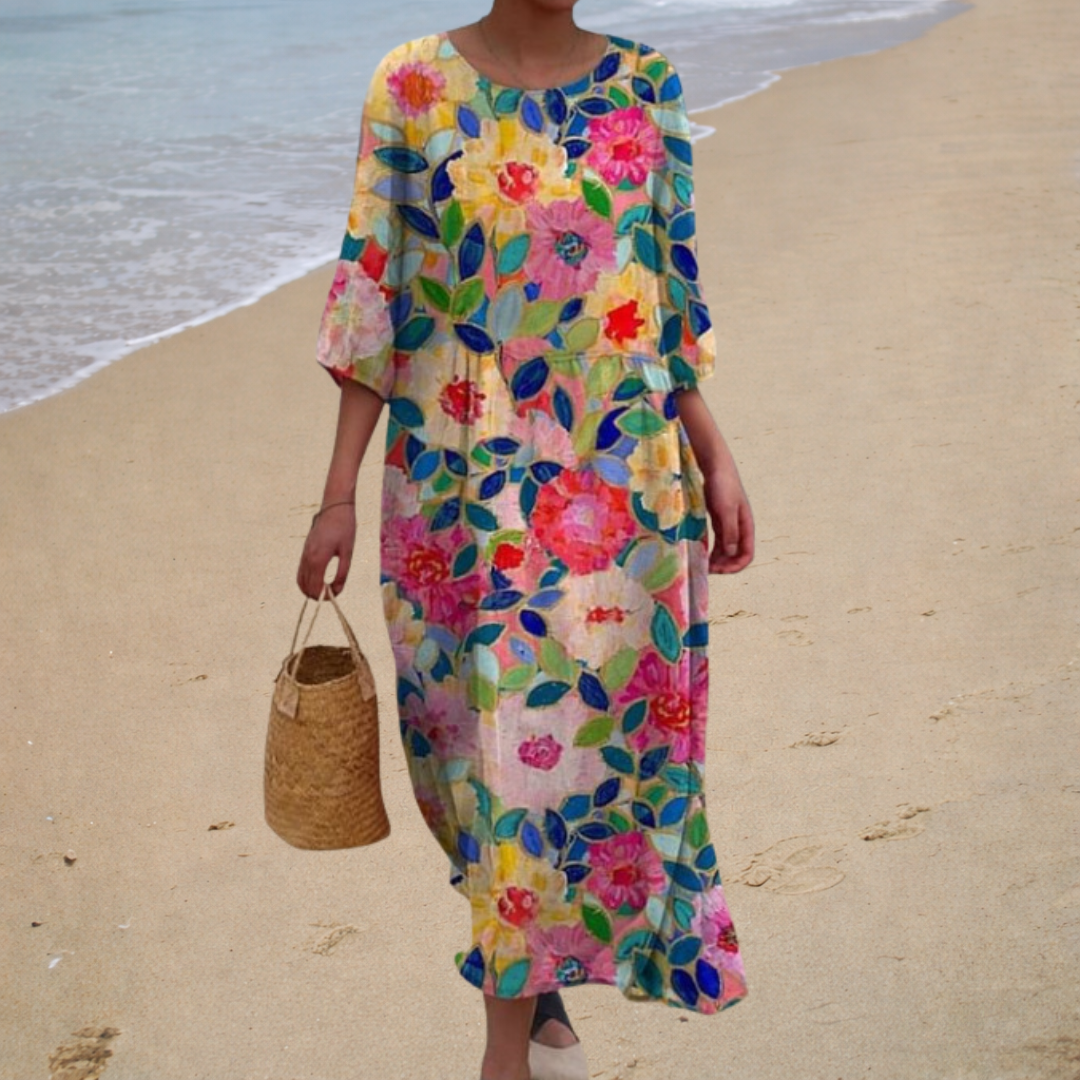 Robe longue fluide chic et confortable Henri Lyon