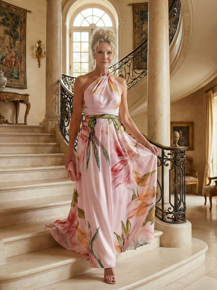 Amiel - Robe Maxi Fleurie Légère Henri Lyon