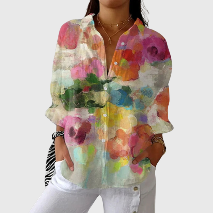 Blouse imprimée légère et colorée Henri Lyon