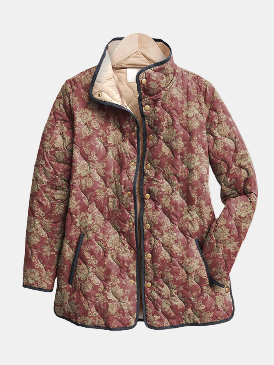 Corinne | Veste à Imprimé Floral Rétro Henri Lyon