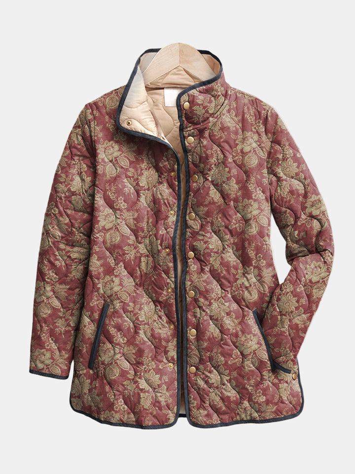 Corinne | Veste à Imprimé Floral Rétro Henri Lyon