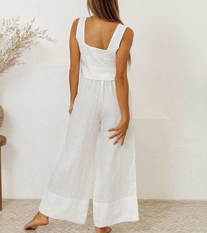 Megan - Ensemble Top Minimaliste et Pantalon Évasé Henri Lyon