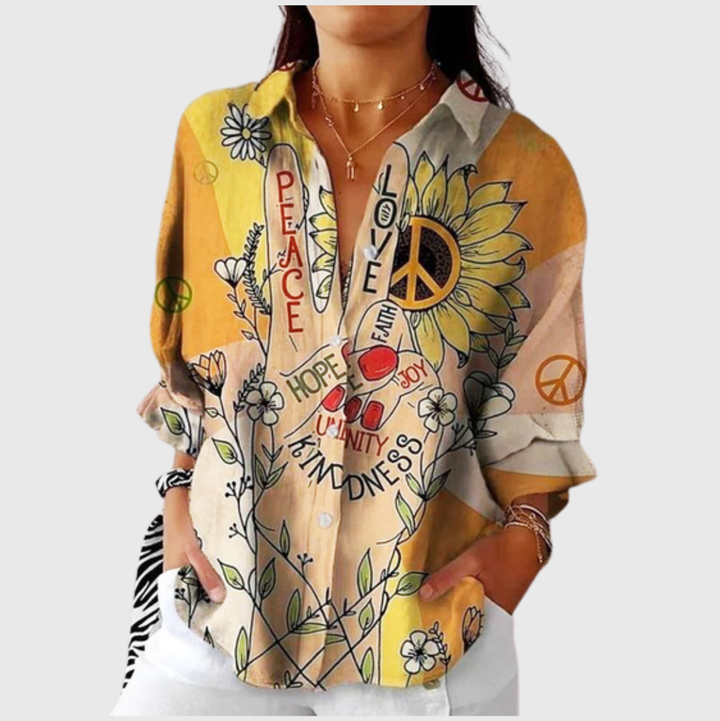 Blouse imprimée légère et colorée Henri Lyon