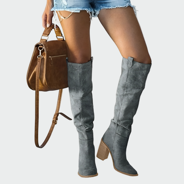 Bottes orthopédiques en cuir jusqu'au genou Henri Lyon