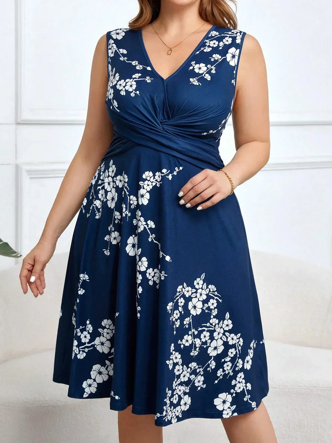 Danica - Robe Fleurie Enveloppante Henri Lyon