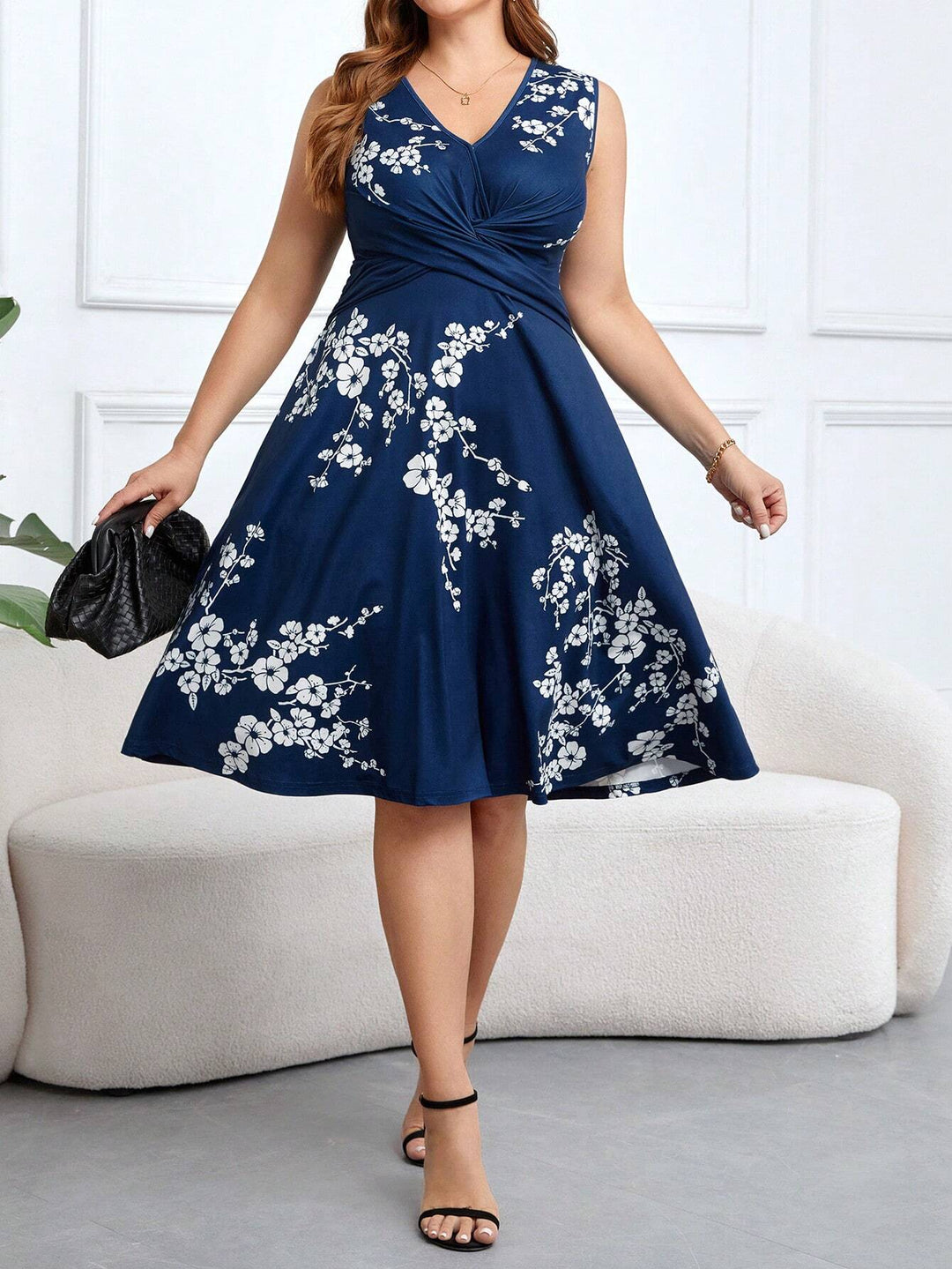 Danica - Robe Fleurie Enveloppante Henri Lyon