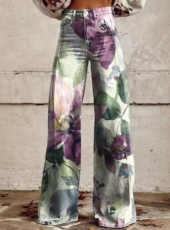 Alessia - Pantalons Boho Rétro Chic Henri Lyon