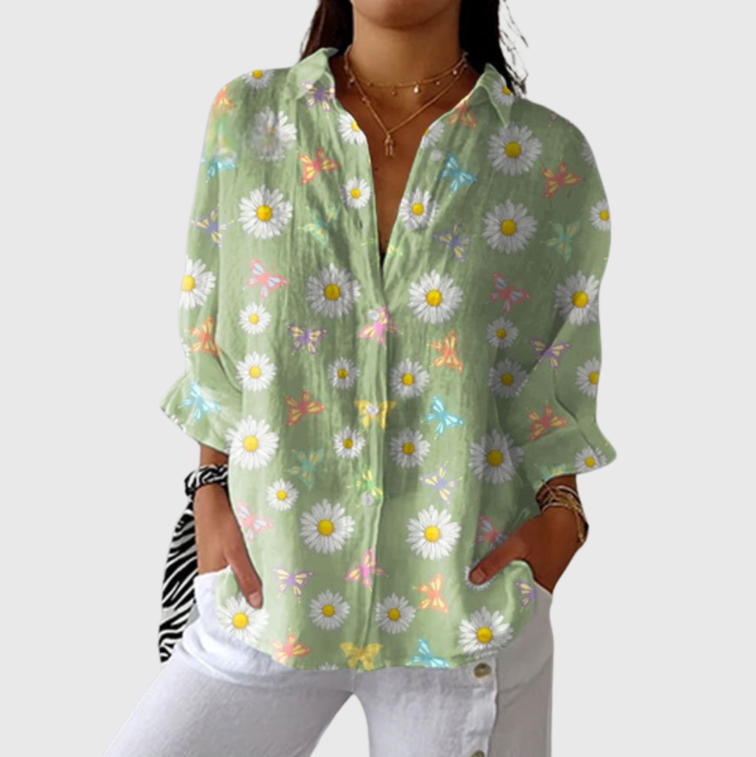 Blouse imprimée légère et colorée Henri Lyon
