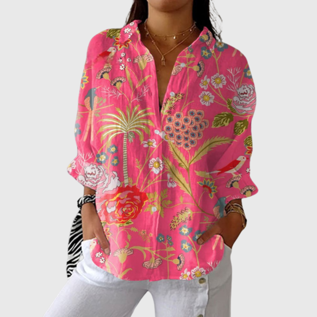Blouse imprimée légère et colorée Henri Lyon