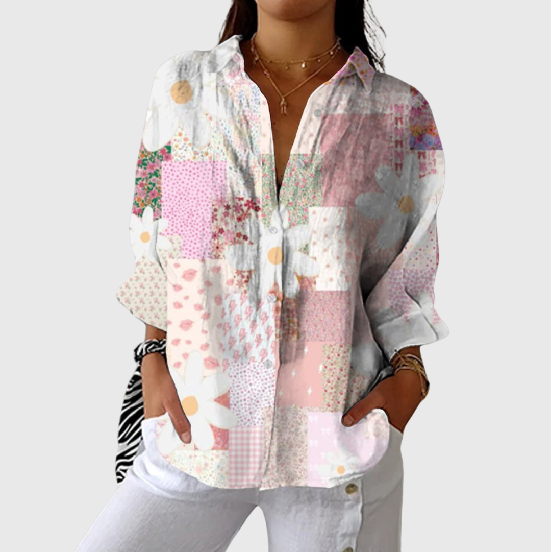 Blouse imprimée légère et colorée Henri Lyon