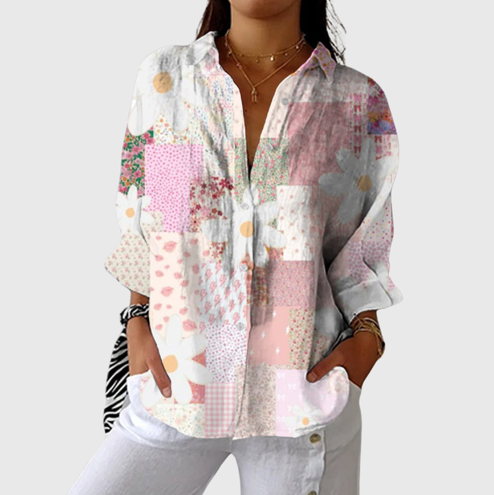 Blouse imprimée légère et colorée Henri Lyon