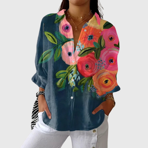 Blouse imprimée légère et colorée Henri Lyon