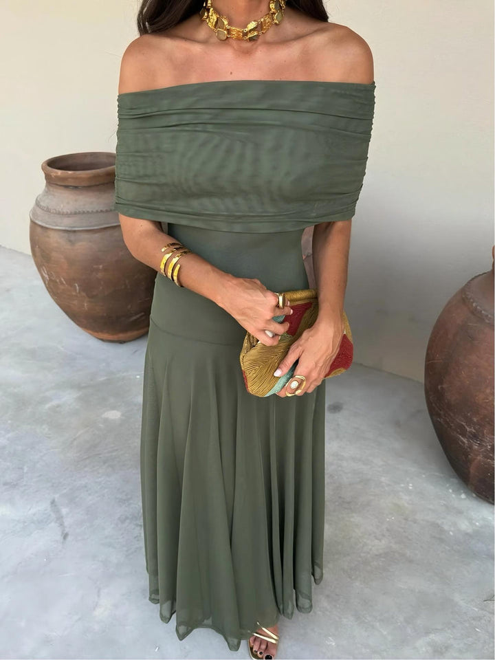 Dóra - Robe Maxi Élégante en Mesh Henri Lyon