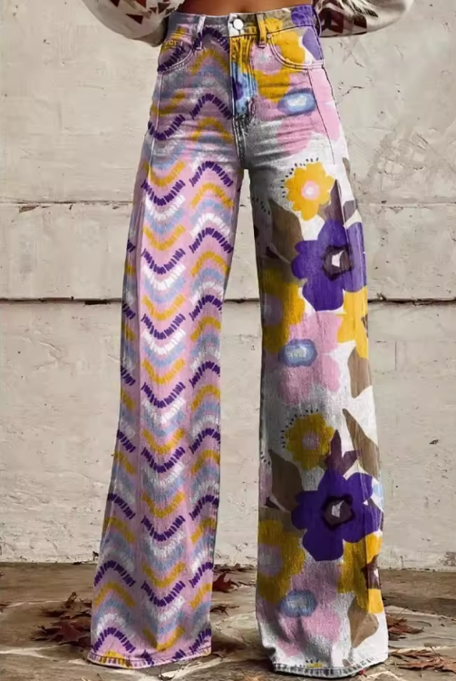 ISADORA | PANTALONS BOHO FLEURIS Henri Lyon