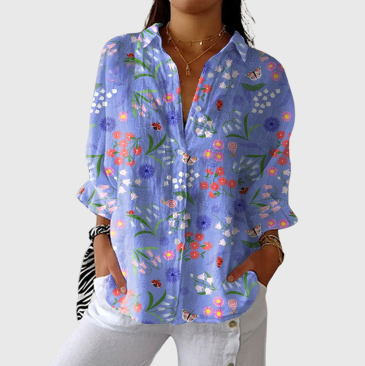 Blouse imprimée légère et colorée Henri Lyon