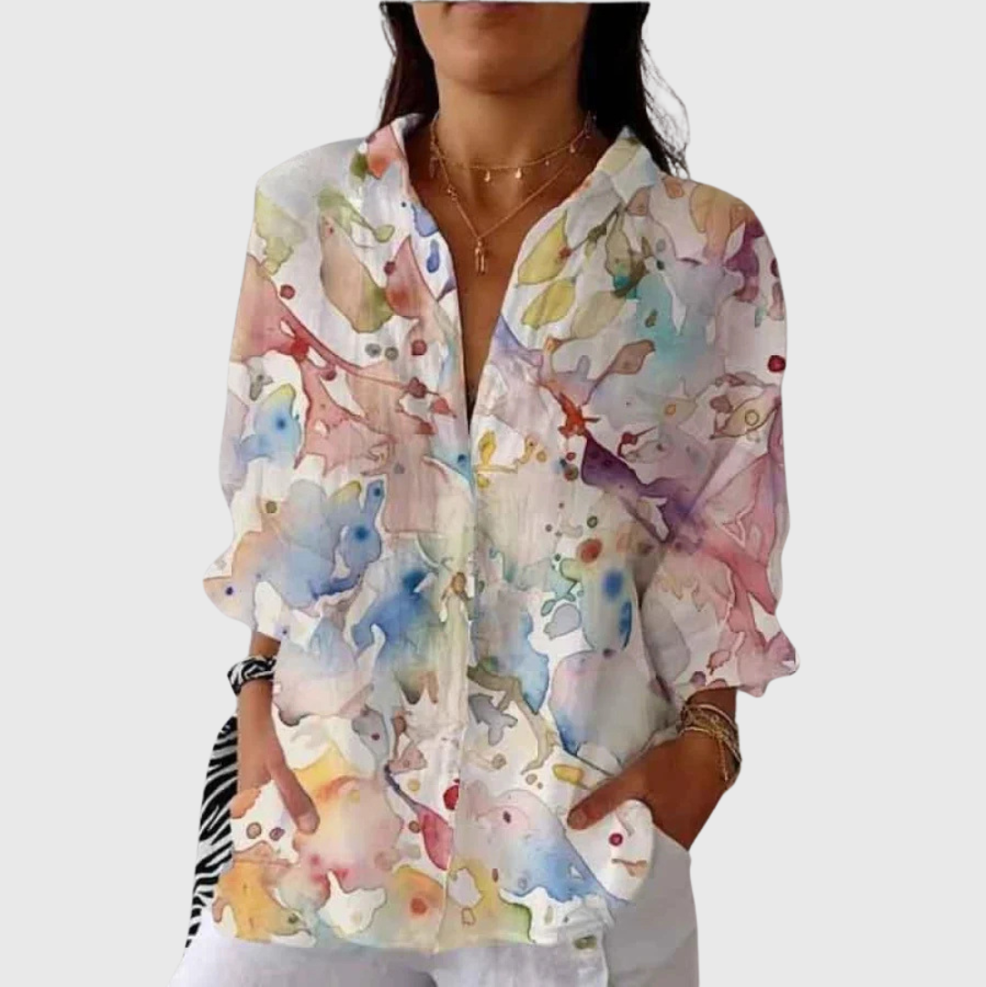 Blouse imprimée légère et colorée Henri Lyon