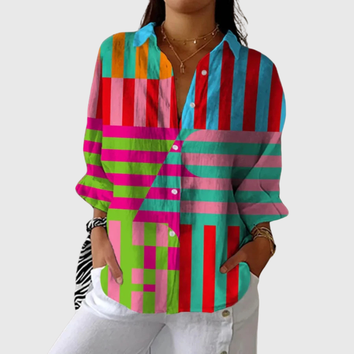 Blouse imprimée légère et colorée Henri Lyon