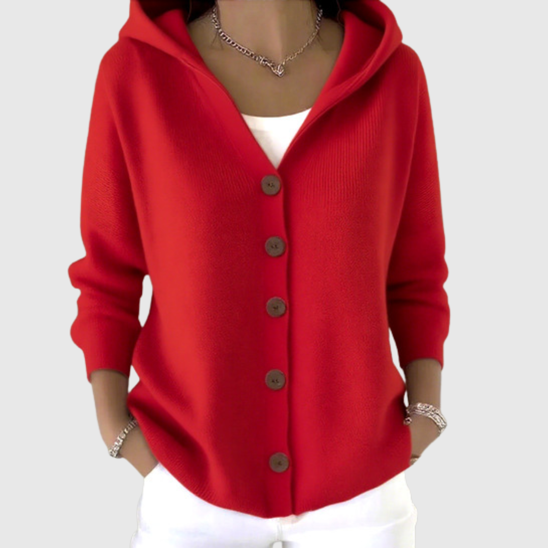 Cardigan Confort à Capuche en Maille Henri Lyon