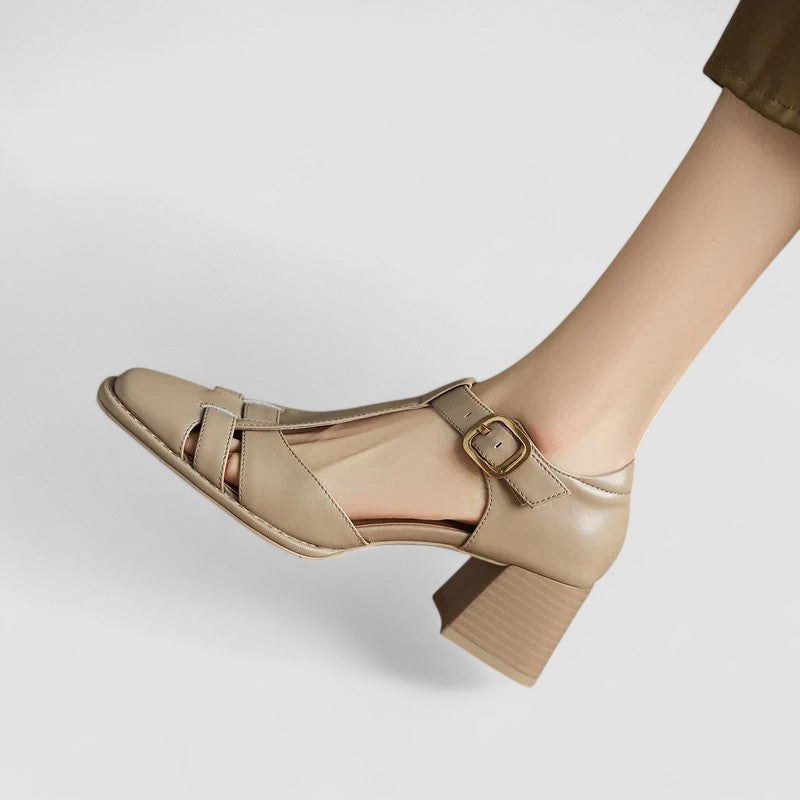 Elyxiana | Talons blocs orthopédiques avec bride en T Henri Lyon