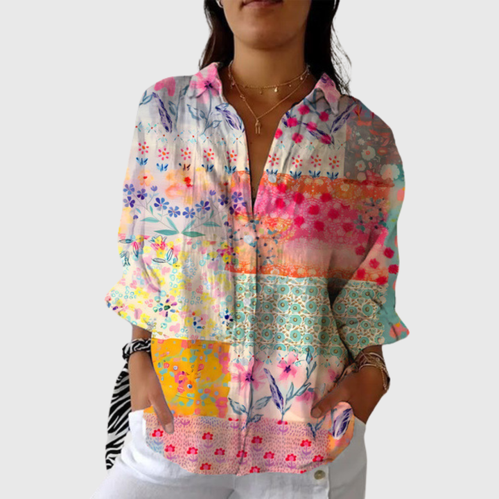 Blouse imprimée légère et colorée Henri Lyon