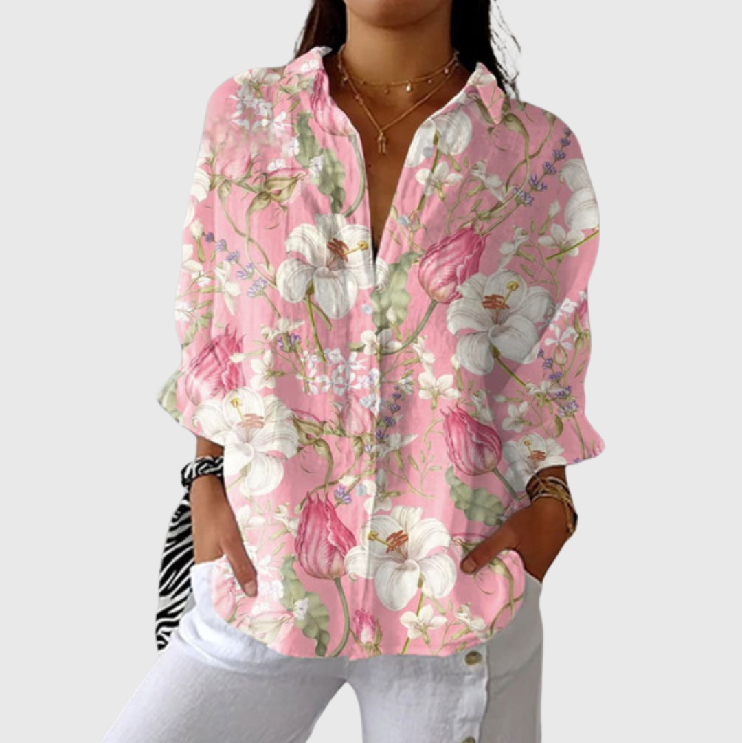 Blouse imprimée légère et colorée Henri Lyon