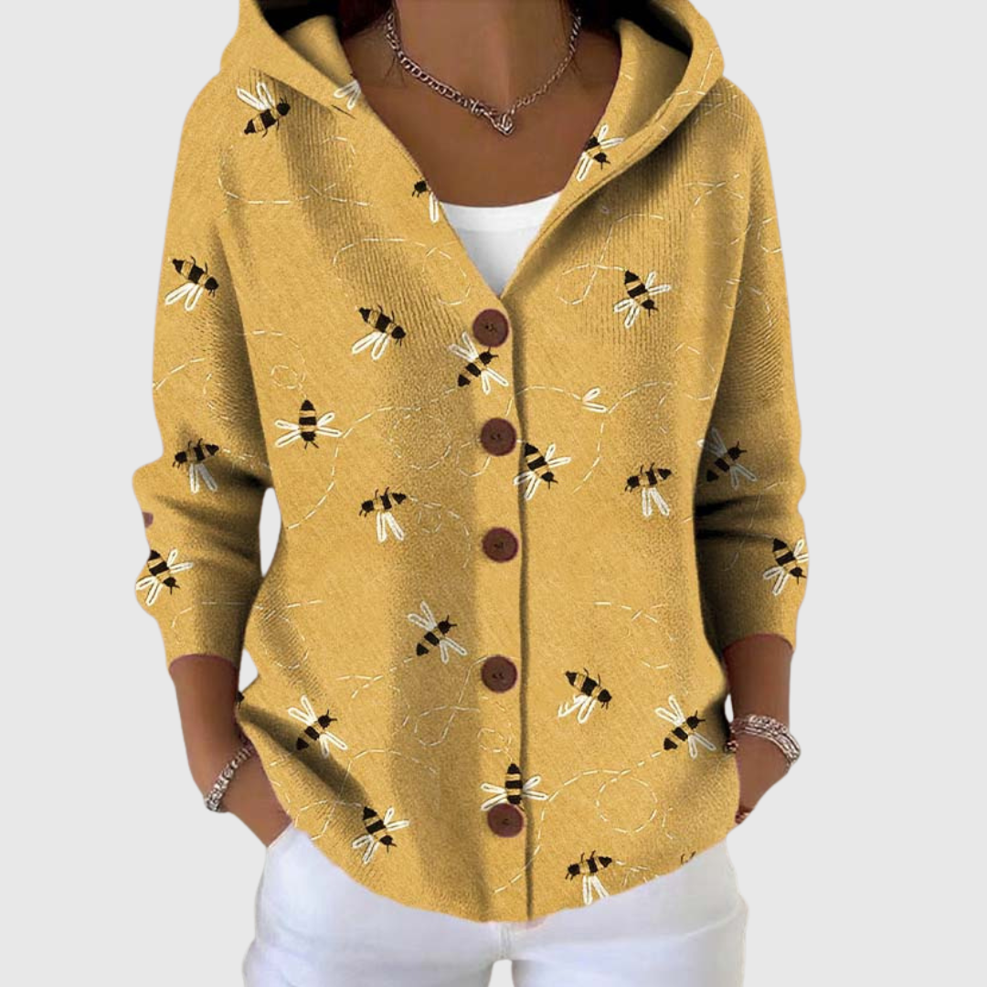 Cardigan Confort à Capuche en Maille Henri Lyon