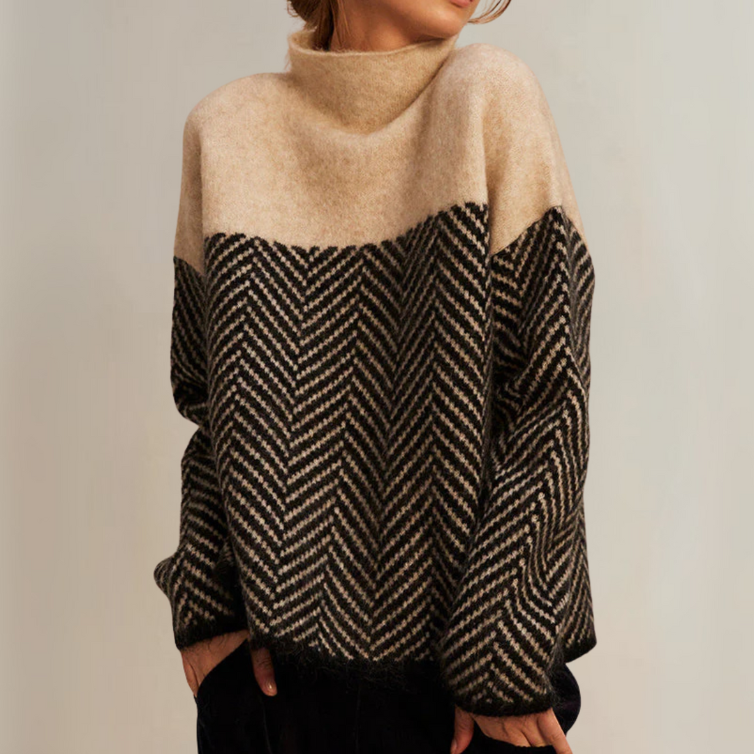Norah | Pull en Coton à Col Montant Henri Lyon