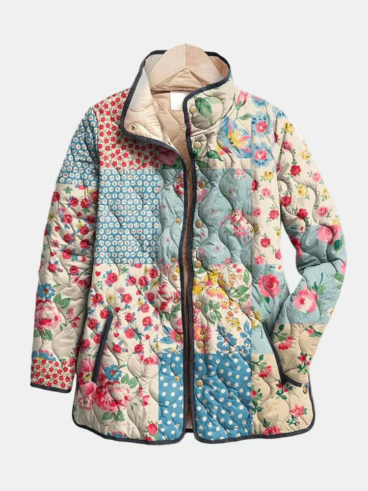 Zarae | Charmante Veste Matelassée Florale pour Femmes Henri Lyon
