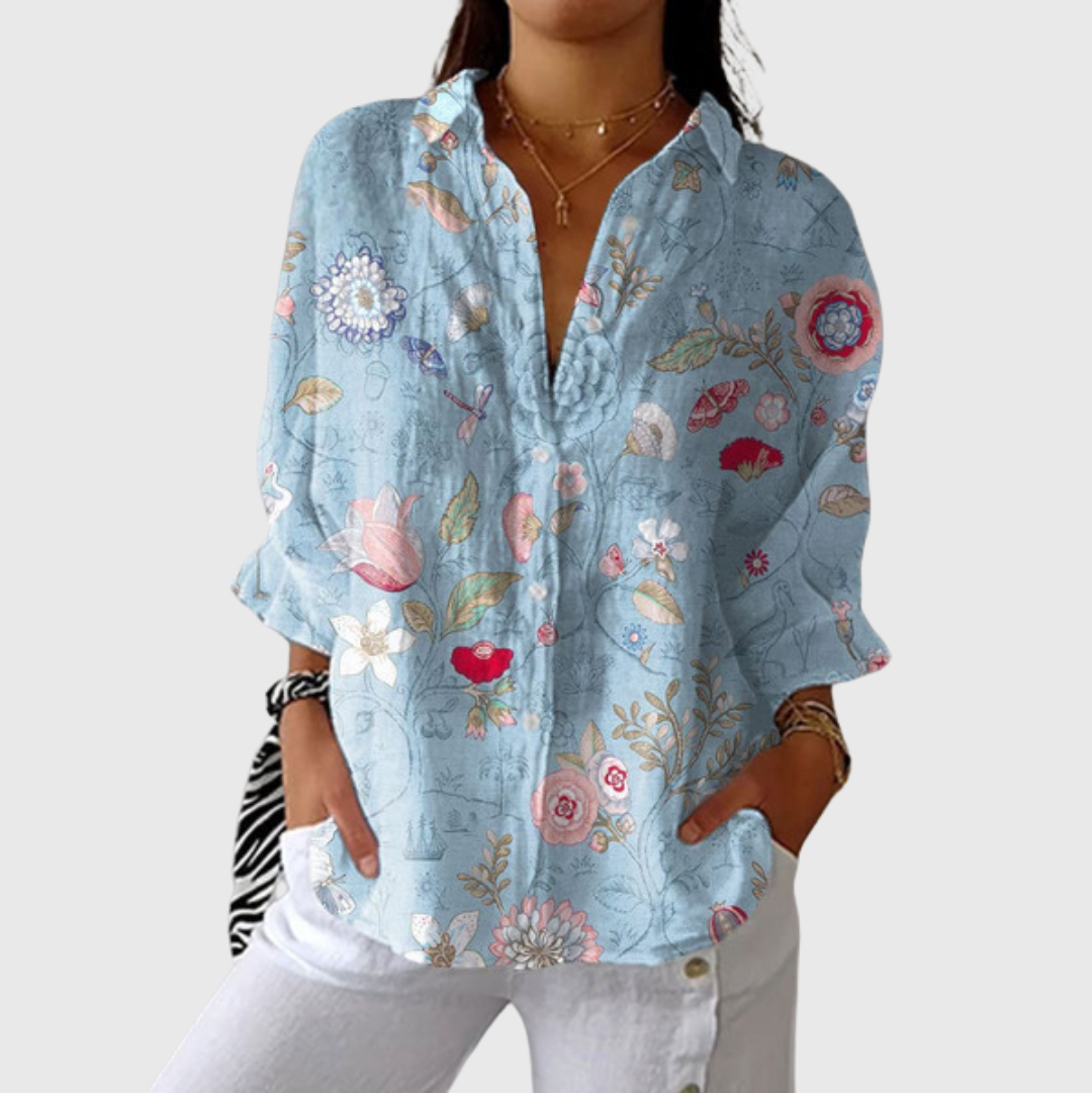 Blouse imprimée légère et colorée Henri Lyon