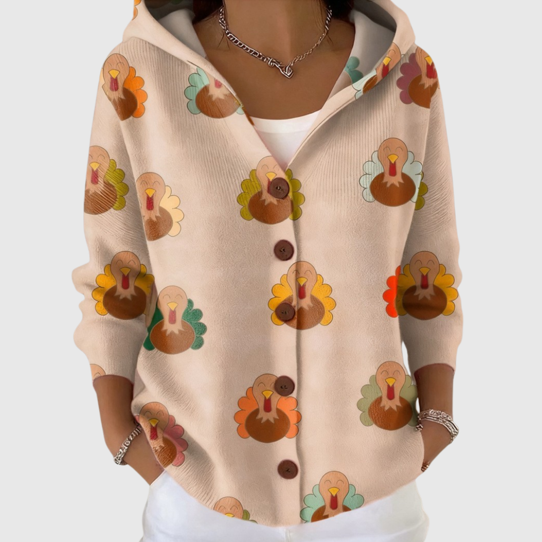 Cardigan Confort à Capuche en Maille Henri Lyon