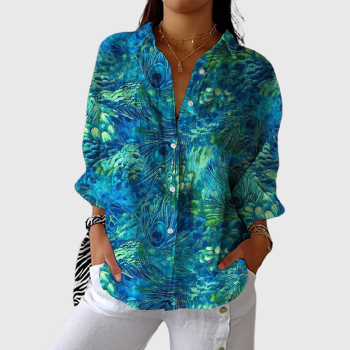 Blouse imprimée légère et colorée Henri Lyon