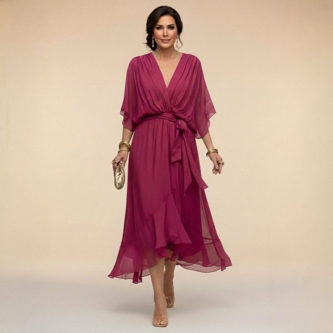 Marta | Robe légère et transparente avec décolleté en V Henri Lyon