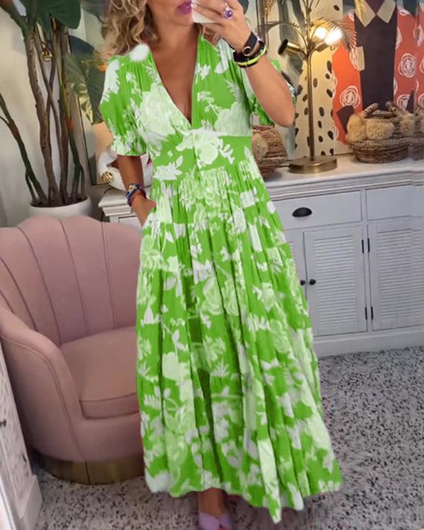 Floriana - Robe Florale Vibrante Henri Lyon
