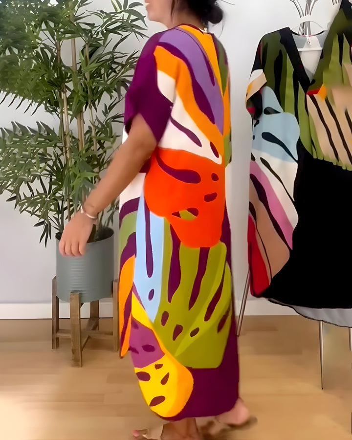 Rianna - Robe à Imprimé Abstrait Henri Lyon