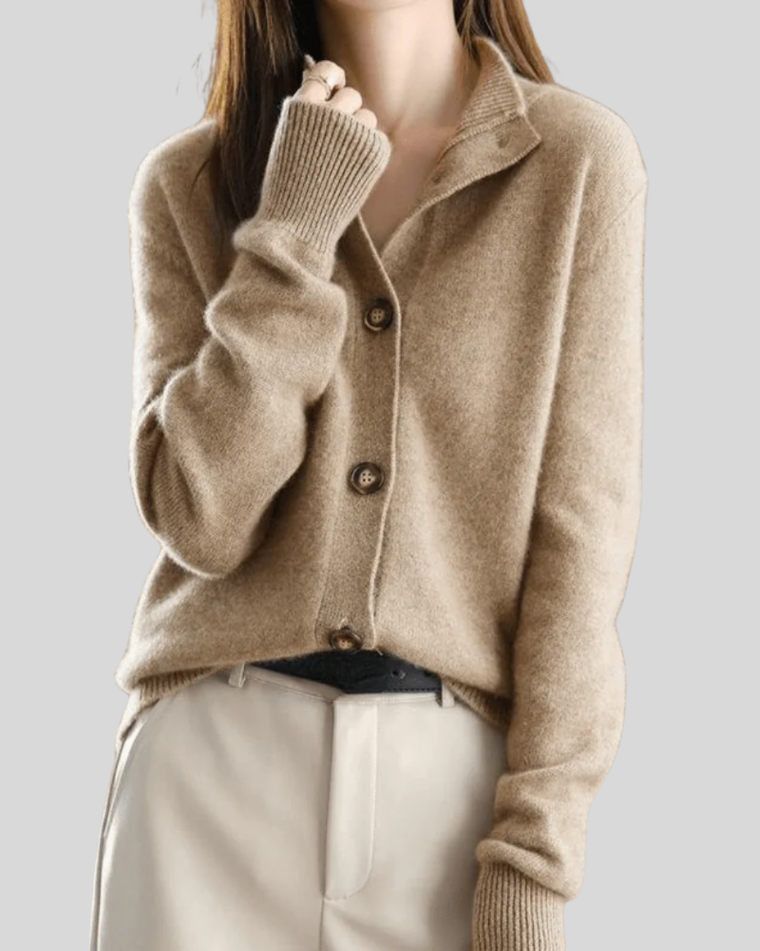 Claire | Cardigan en Cachemire Style Rétro Henri Lyon
