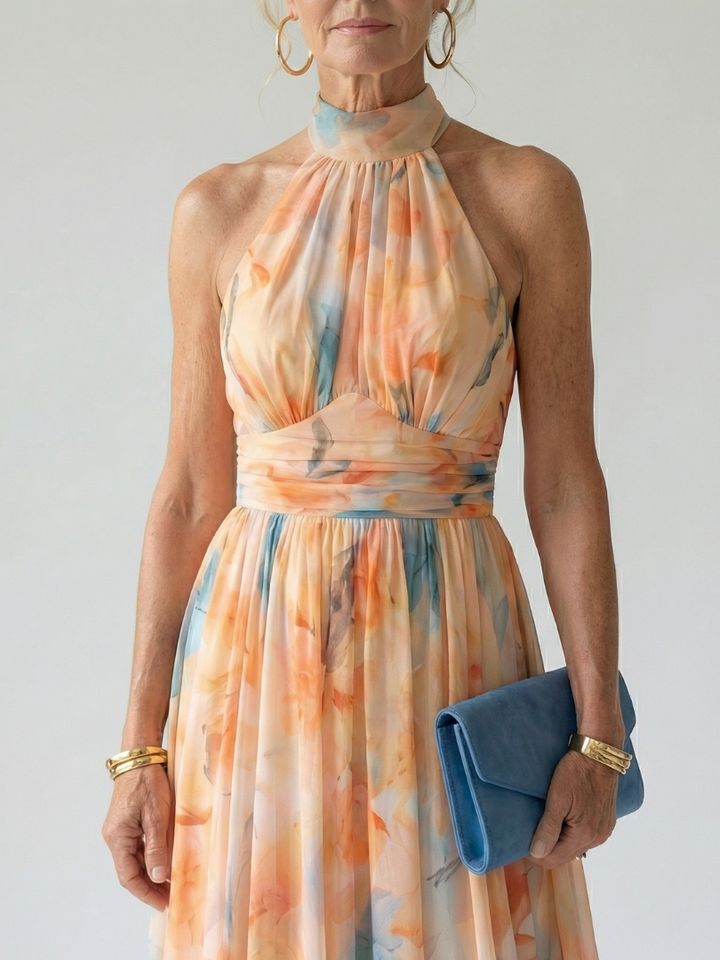 Elin - Robe Midi Halter Douce Henri Lyon