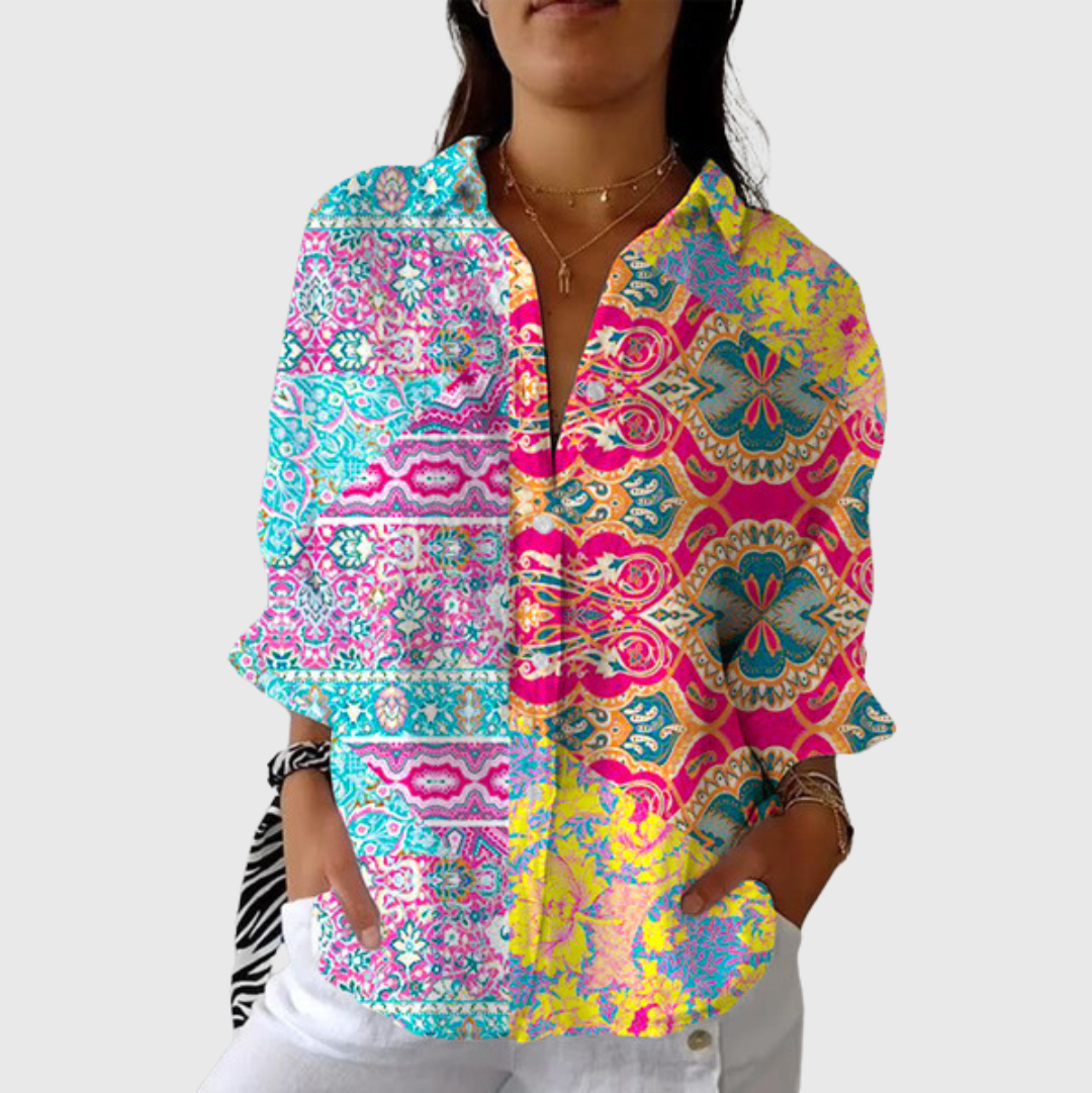 Blouse imprimée légère et colorée Henri Lyon